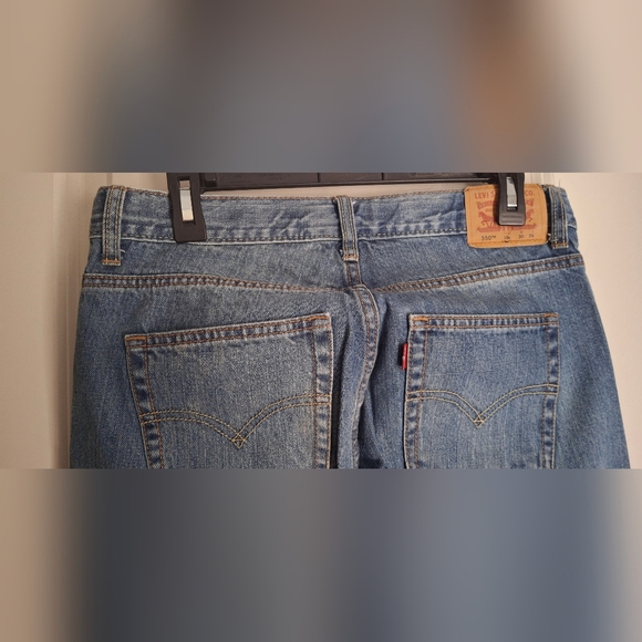 Levis 550 Boys Denim Jeans Blue Relaxed Fit Tapered Leg Sz 10 Husky 30x26 casual - Picture 11 of 12